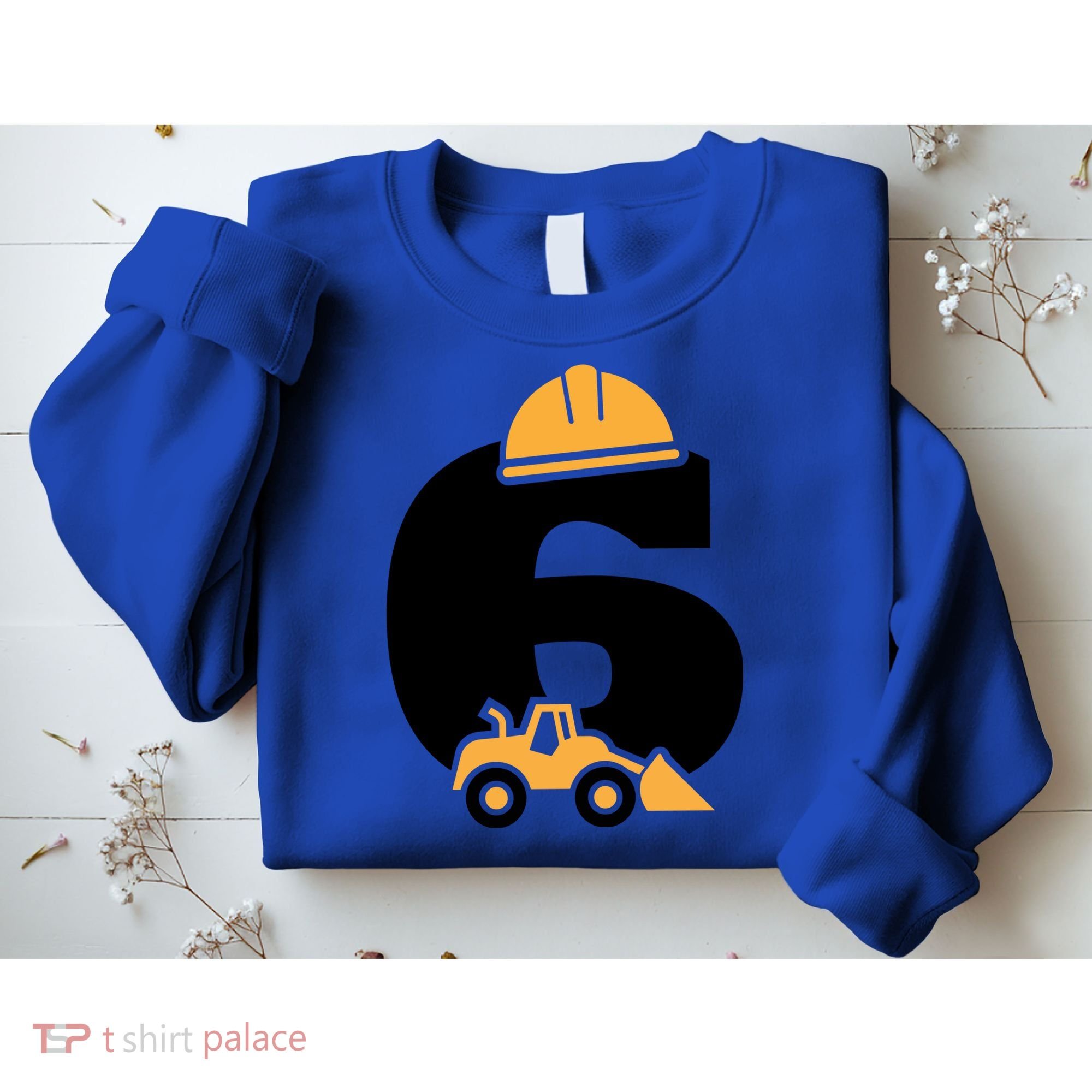  6th Birthday Construction Gift For Birthday Boy Sweatshirt