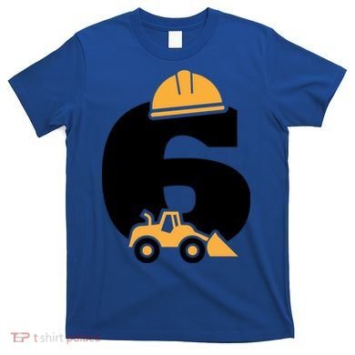  6th Birthday Construction Gift For Birthday Boy T-Shirt