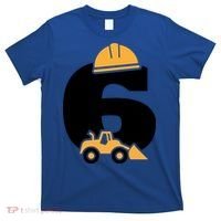  6th Birthday Construction Gift For Birthday Boy T-Shirt thumb 0