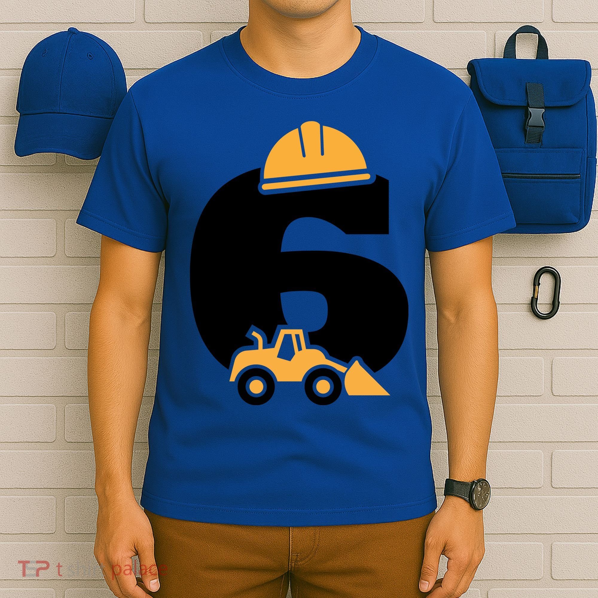  6th Birthday Construction Gift For Birthday Boy T-Shirt