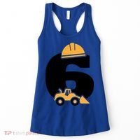  6th Birthday Construction Gift For Birthday Boy Women's Tank Top thumb 0