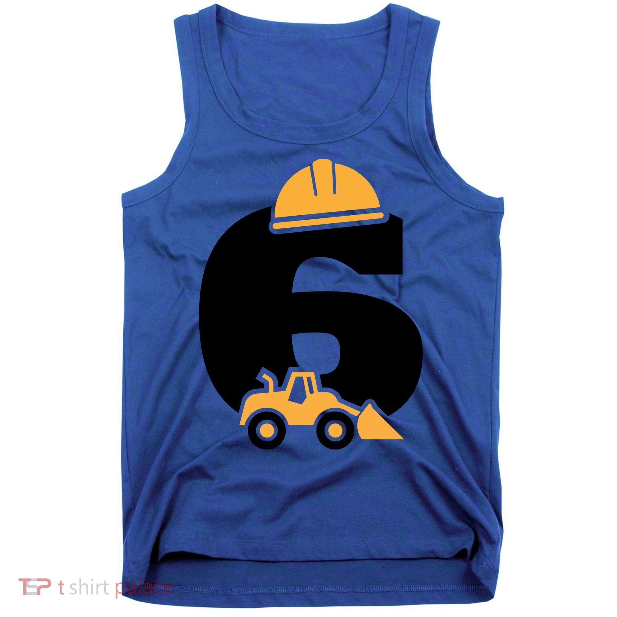  6th Birthday Construction Gift For Birthday Boy Tank Top