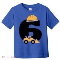  6th Birthday Construction Gift For Birthday Boy Toddler T-Shirt thumb 0