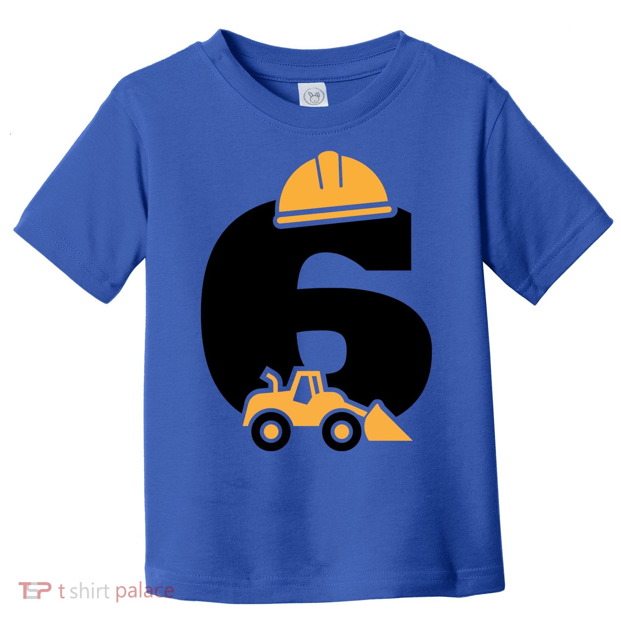  6th Birthday Construction Gift For Birthday Boy Toddler T-Shirt