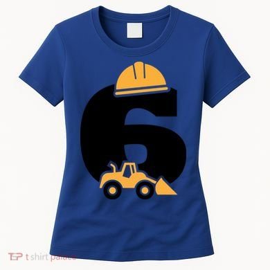  6th Birthday Construction Gift For Birthday Boy Women's T-Shirt