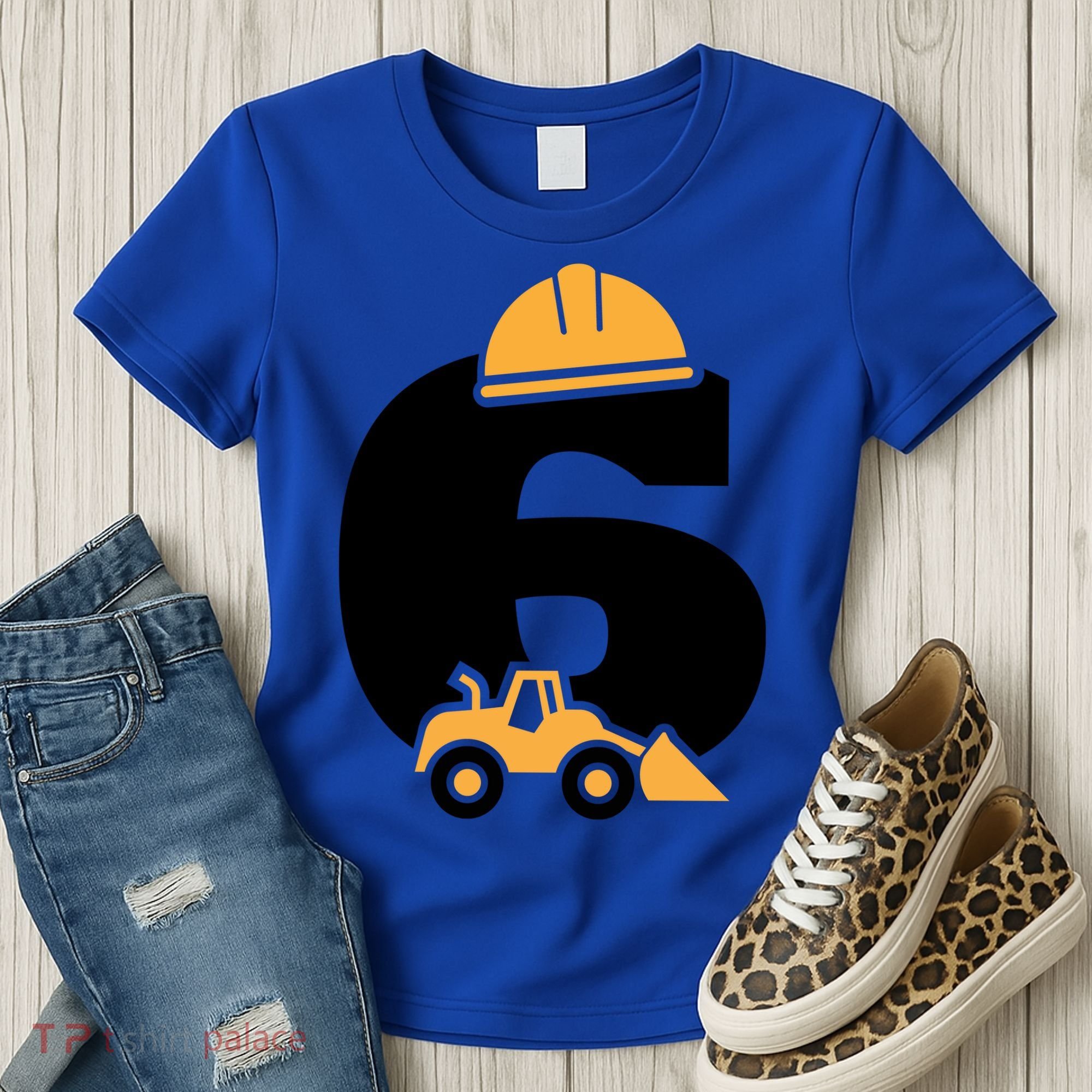  6th Birthday Construction Gift For Birthday Boy Women's T-Shirt