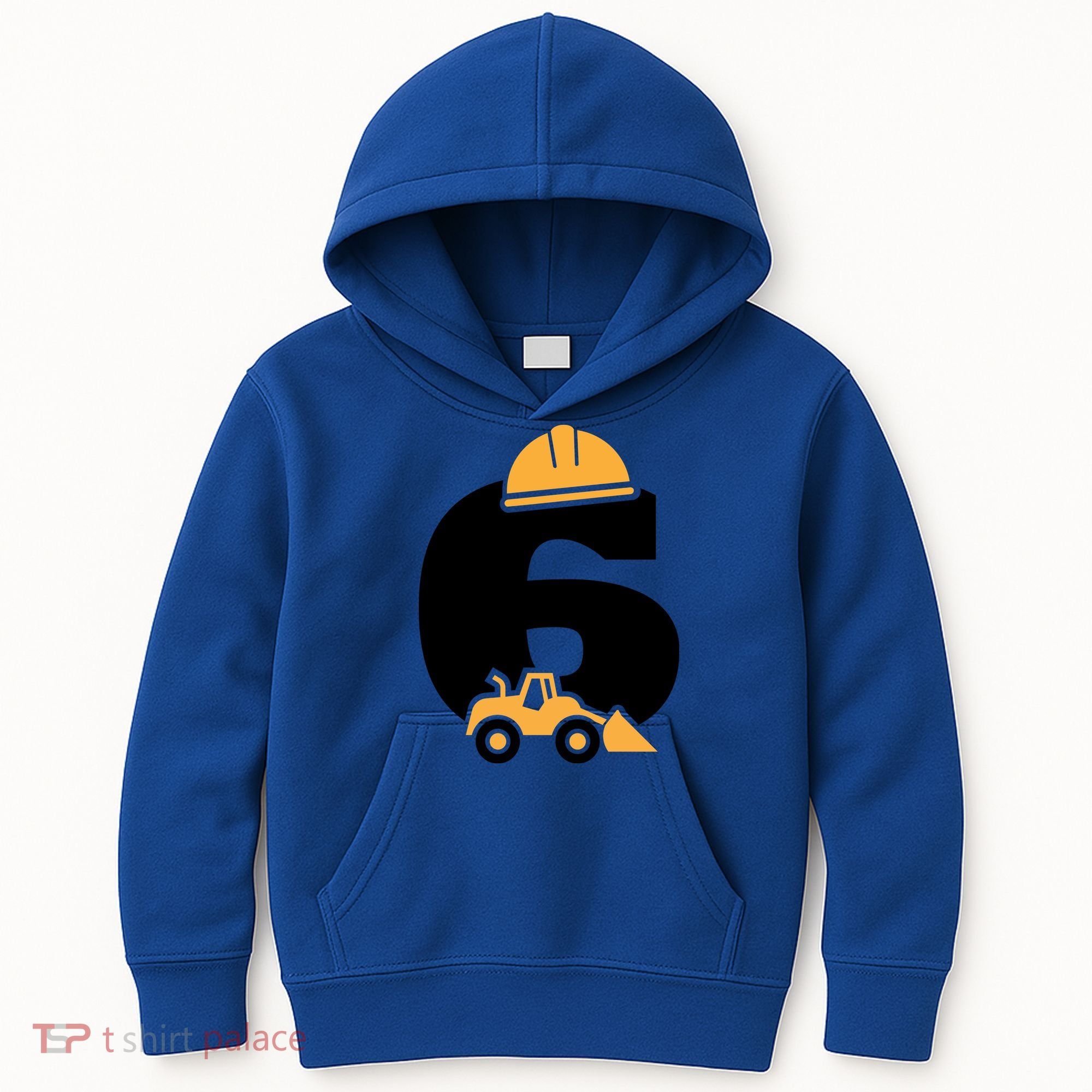  6th Birthday Construction Gift For Birthday Boy Kids Hoodie