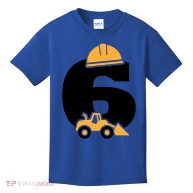  6th Birthday Construction Gift For Birthday Boy Kids T-Shirt