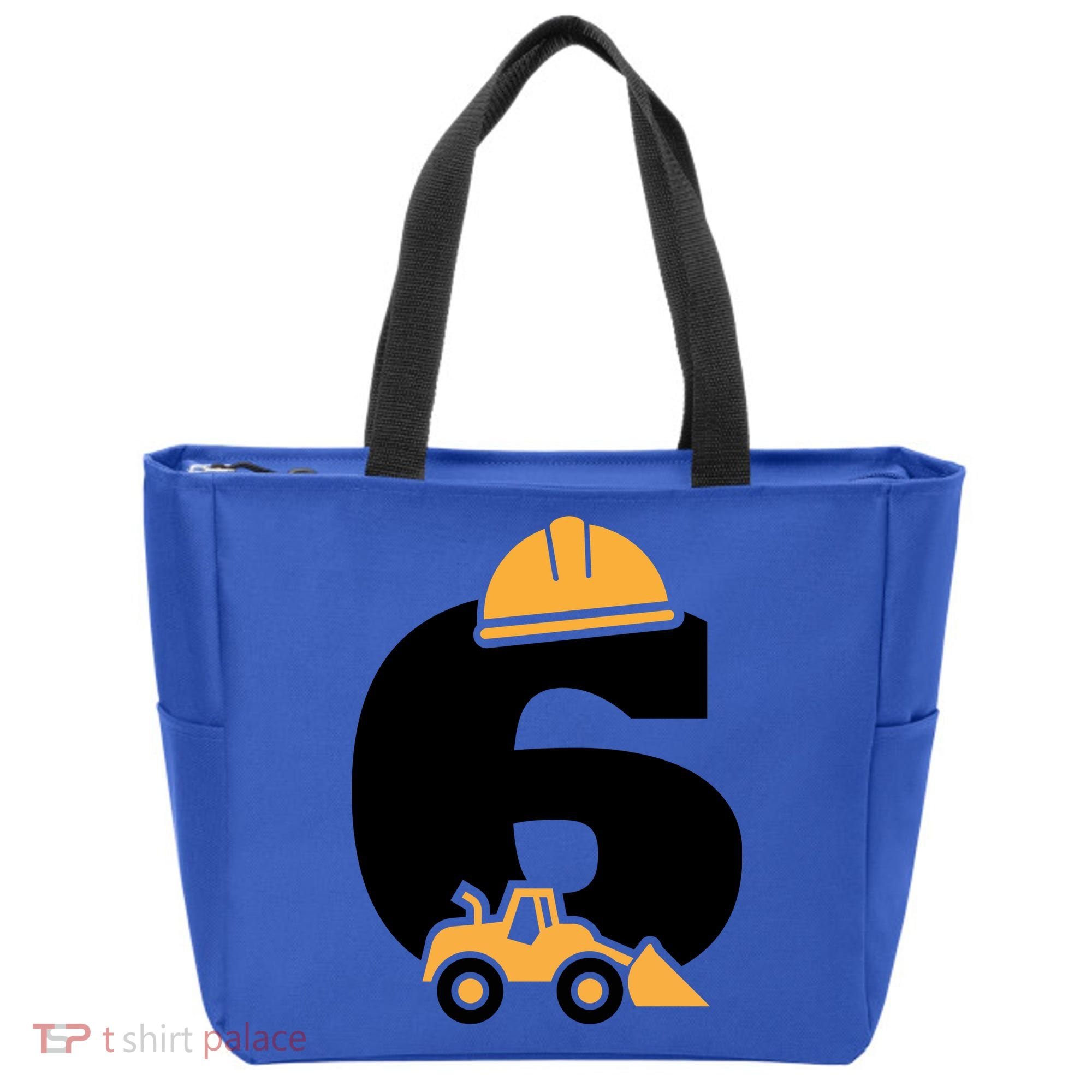  6th Birthday Construction Gift For Birthday Boy Tote Bag
