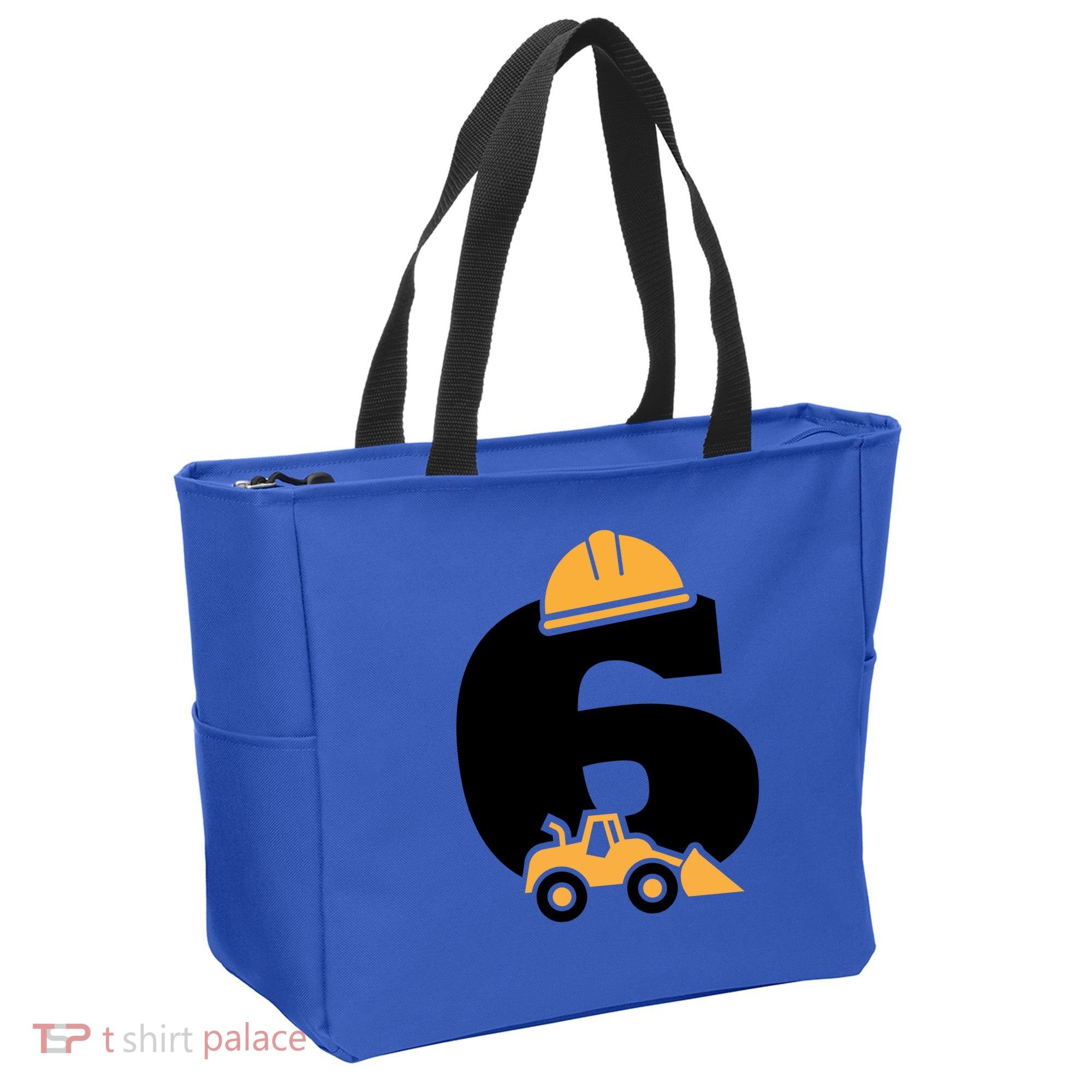  6th Birthday Construction Gift For Birthday Boy Tote Bag