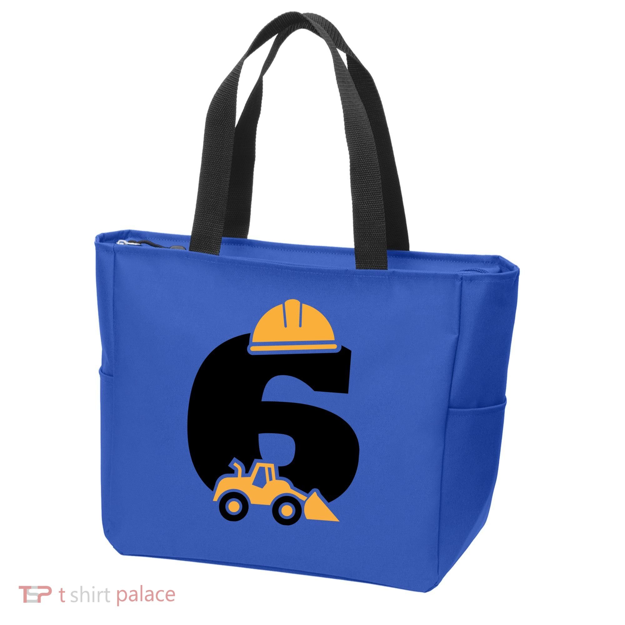  6th Birthday Construction Gift For Birthday Boy Tote Bag