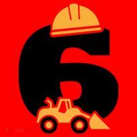  6th Birthday Construction Gift For Birthday Boy Santa Hat thumb 1