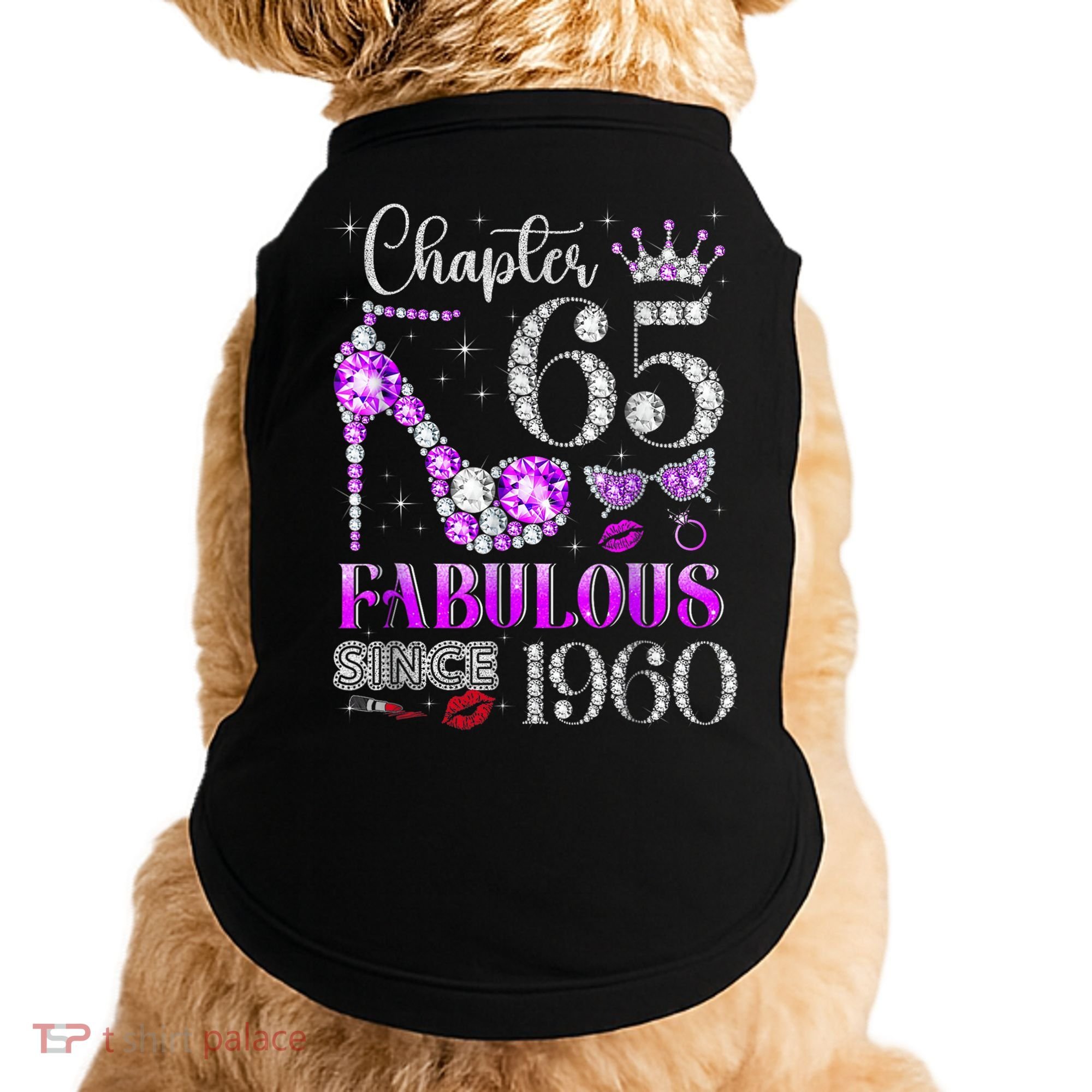 Chapter 65 Fabulous Since 1960 65th Birthday Doggie Tank