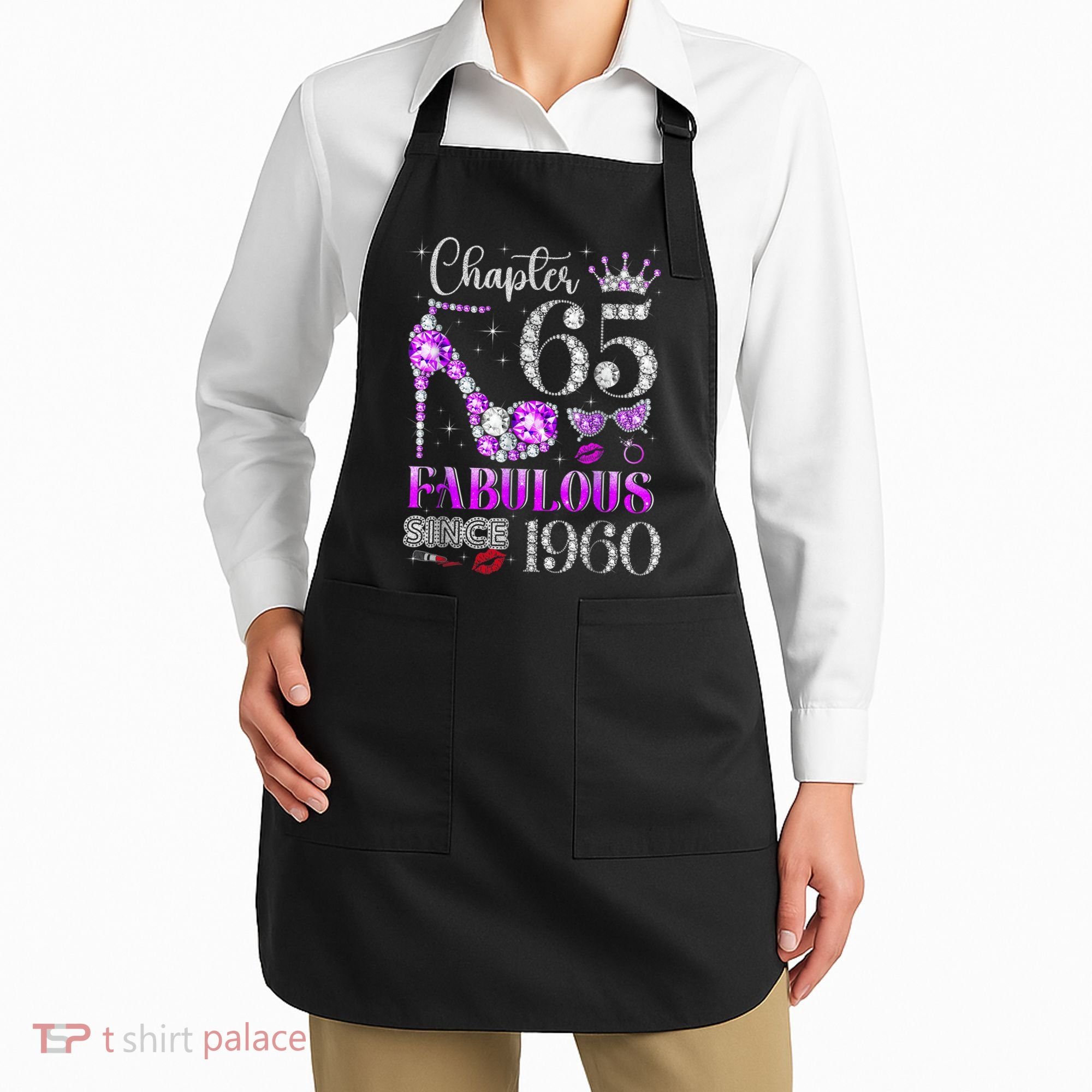 Chapter 65 Fabulous Since 1960 65th Birthday Apron