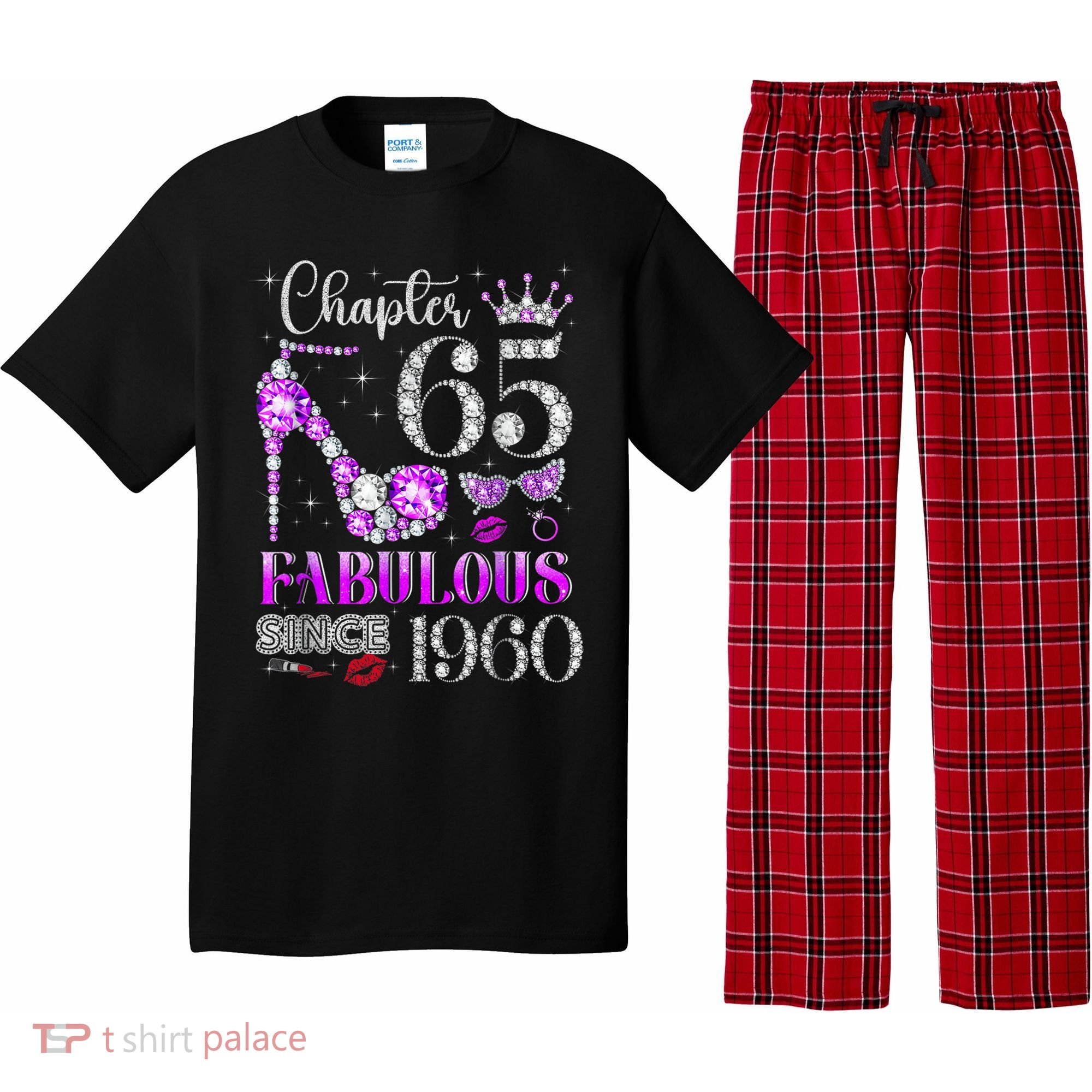Chapter 65 Fabulous Since 1960 65th Birthday Pajama Set