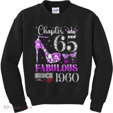 Chapter 65 Fabulous Since 1960 65th Birthday Kids Sweatshirt