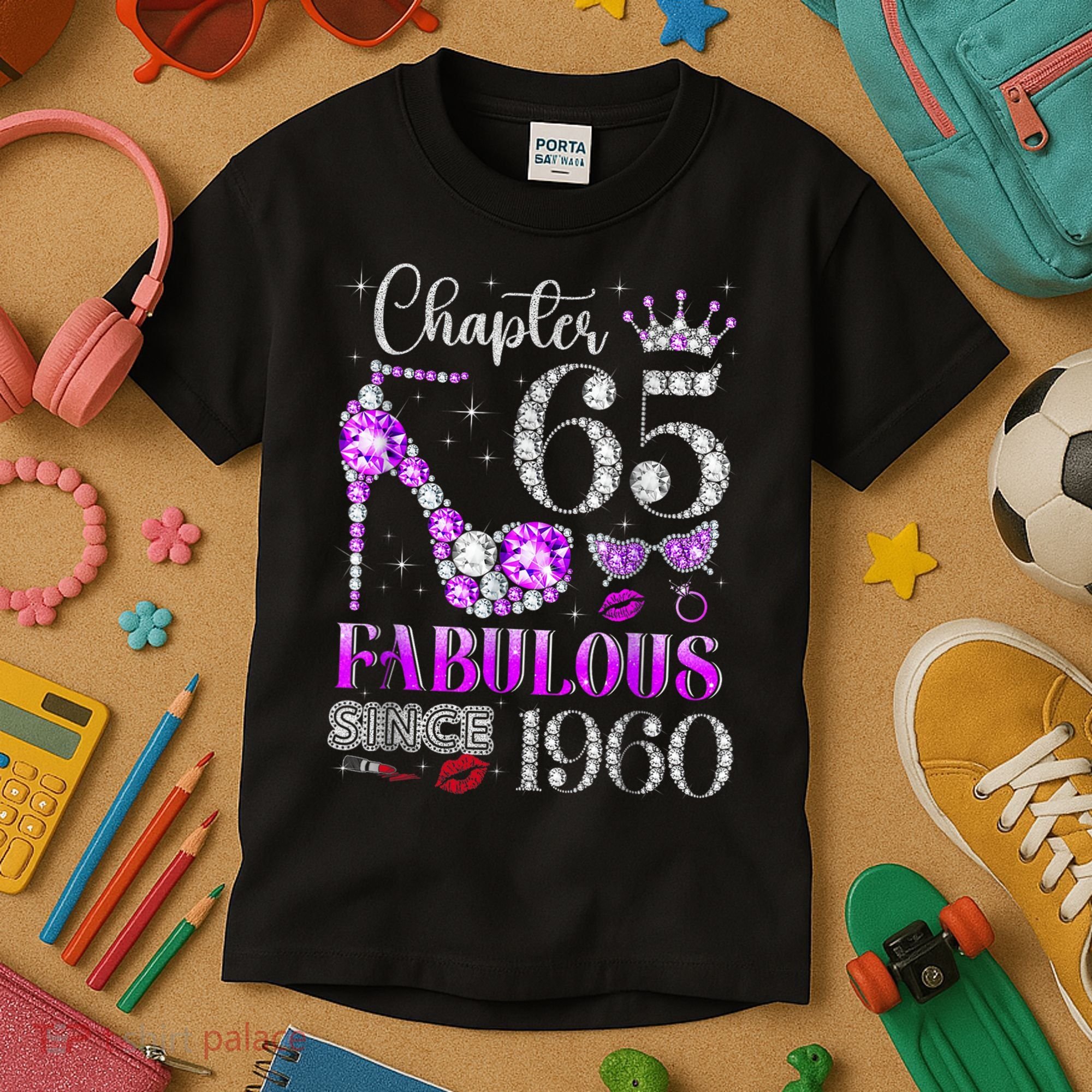 Chapter 65 Fabulous Since 1960 65th Birthday Kids T-Shirt