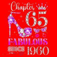 Chapter 65 Fabulous Since 1960 65th Birthday Santa Hat thumb 1