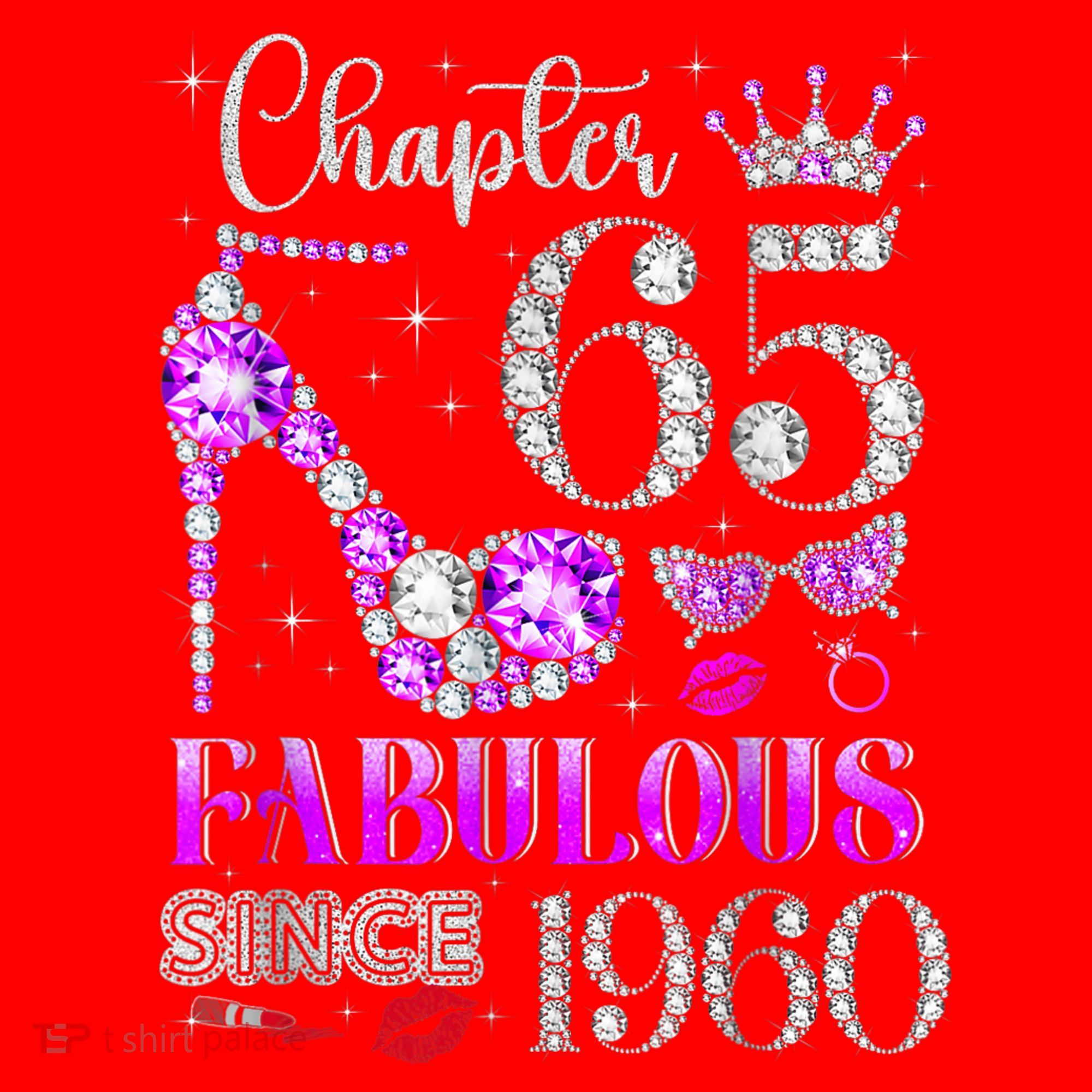 Chapter 65 Fabulous Since 1960 65th Birthday Santa Hat