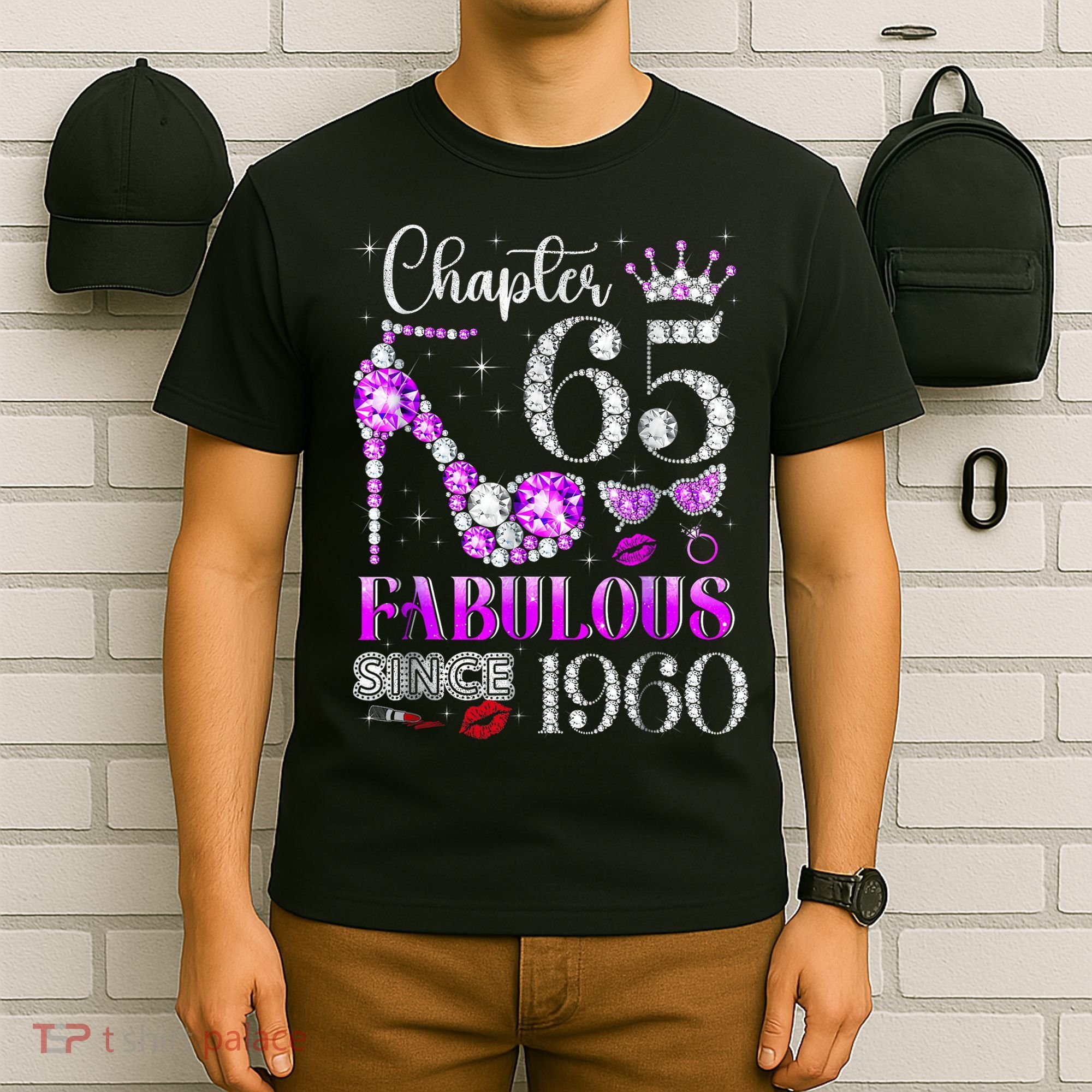 Chapter 65 Fabulous Since 1960 65th Birthday Women Ladies T-Shirt