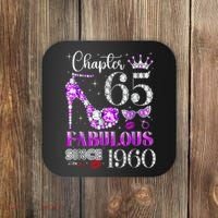 Chapter 65 Fabulous Since 1960 65th Birthday Women Ladies Coaster thumb 0