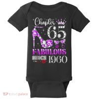 Chapter 65 Fabulous Since 1960 65th Birthday Women Ladies Baby Bodysuit thumb 0