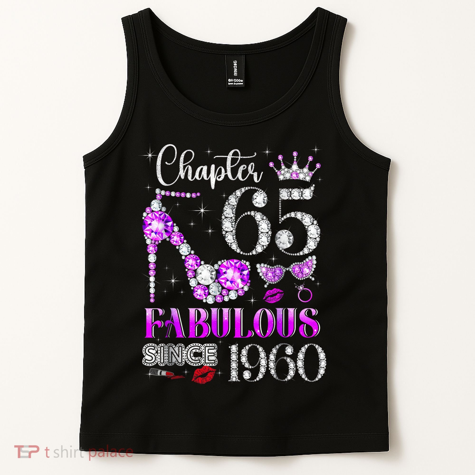 Chapter 65 Fabulous Since 1960 65th Birthday Women Ladies Tank Top
