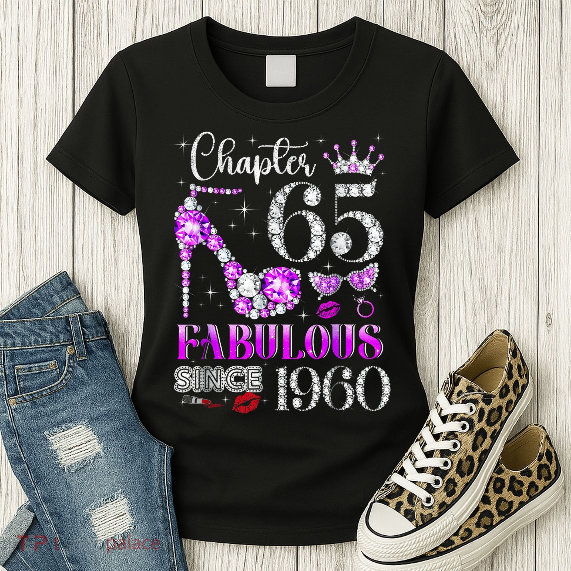 Chapter 65 Fabulous Since 1960 65th Birthday Women Ladies Women's T-Shirt