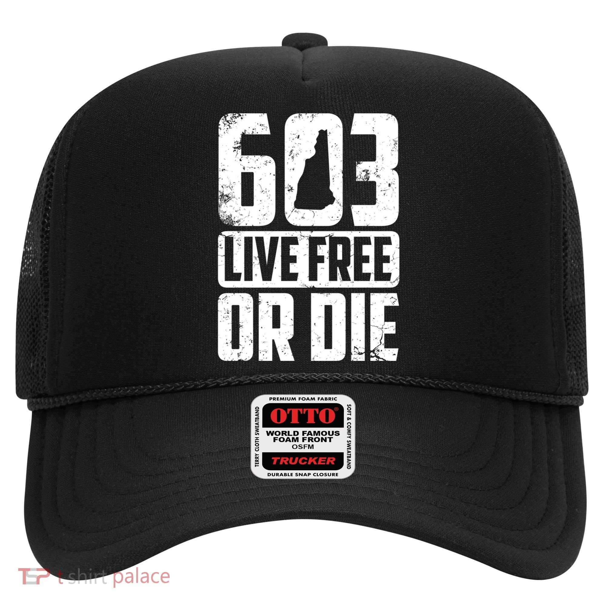 Cool 603 Live Free Or Die Funny New Hampshire Patriot Gift Hat