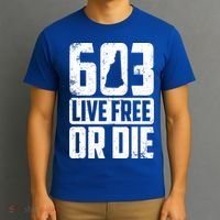 Cool 603 Live Free Or Die Funny New Hampshire Patriot Gift T-Shirt thumb 3
