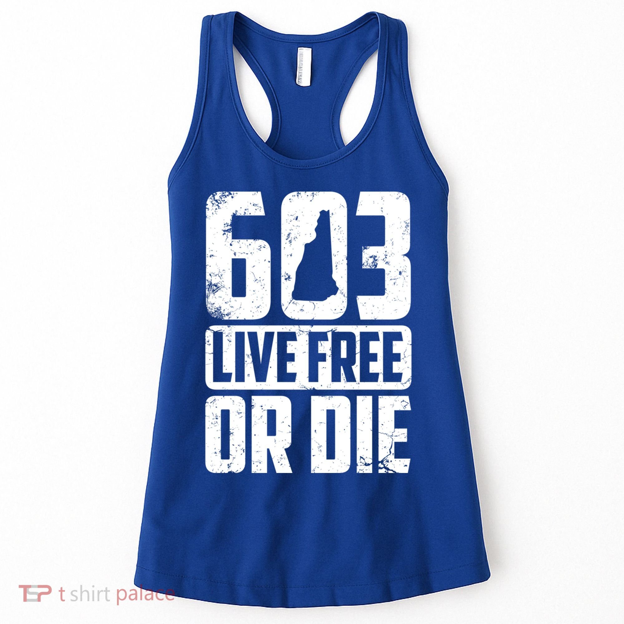 Cool 603 Live Free Or Die Funny New Hampshire Patriot Gift Women's Tank Top