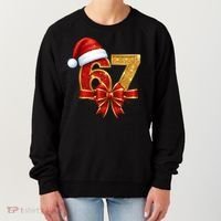 Christmas 67 Santa Hat Bow Women's Sweatshirt thumb 0