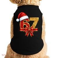Christmas 67 Santa Hat Bow Doggie Tank thumb 0