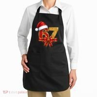 Christmas 67 Santa Hat Bow Apron thumb 2