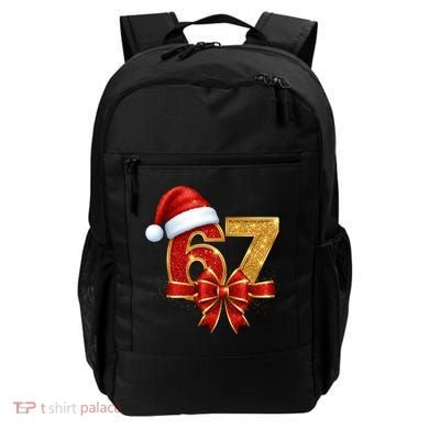 Christmas 67 Santa Hat Bow Backpack