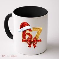 Christmas 67 Santa Hat Bow Coffee Mug thumb 0