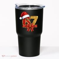 Christmas 67 Santa Hat Bow Tumbler thumb 0