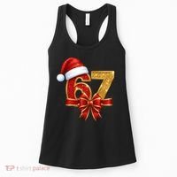 Christmas 67 Santa Hat Bow Women's Tank Top thumb 0