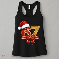 Christmas 67 Santa Hat Bow Women's Tank Top thumb 3