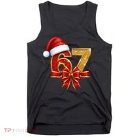 Christmas 67 Santa Hat Bow Tank Top thumb 0