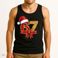 Christmas 67 Santa Hat Bow Tank Top thumb 3