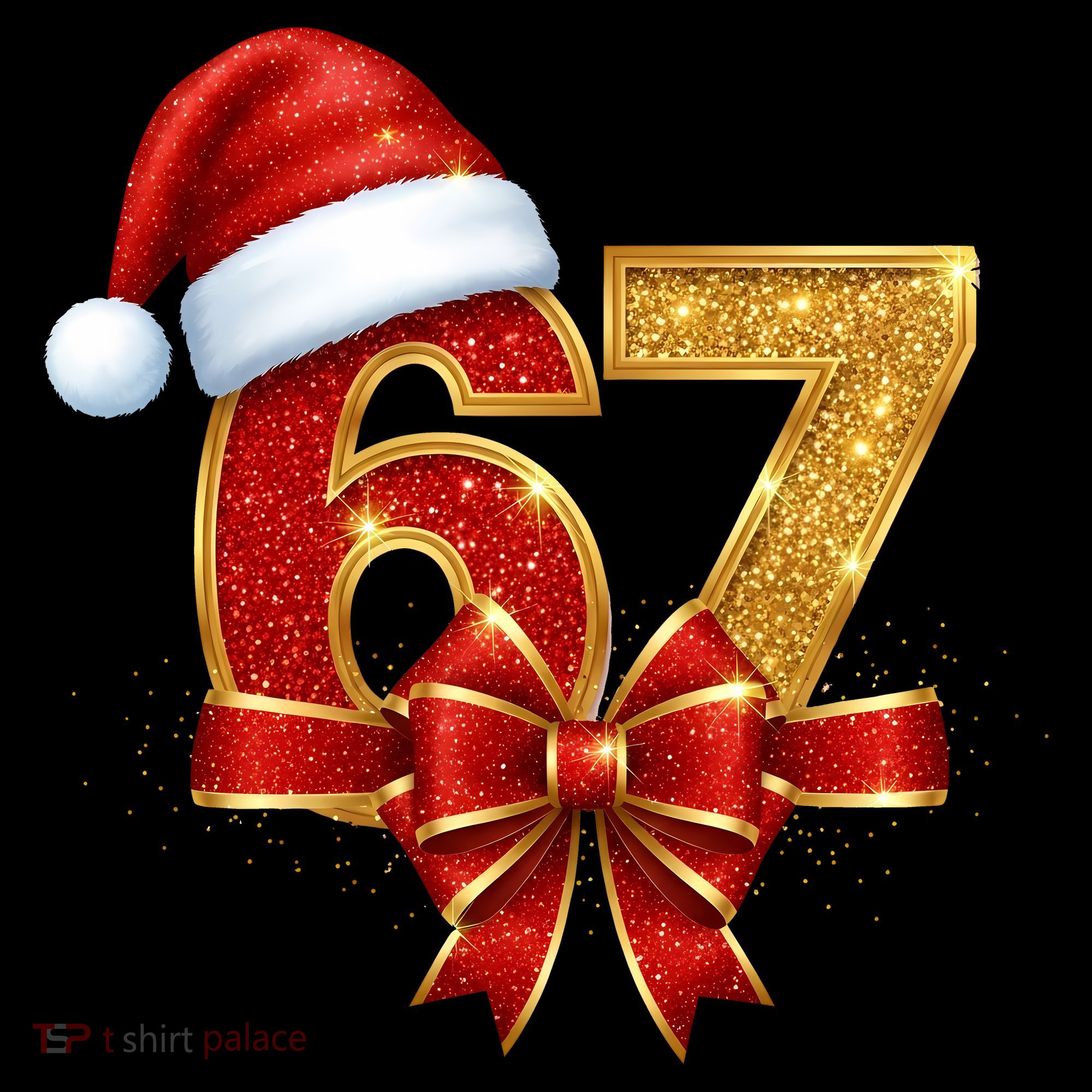 Christmas 67 Santa Hat Bow Visor