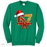 Christmas 67 Santa Hat Bow Sweatshirt thumb 0