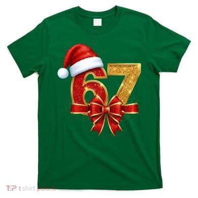 Christmas 67 Santa Hat Bow T-Shirt