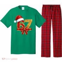 Christmas 67 Santa Hat Bow Pajama Set thumb 0