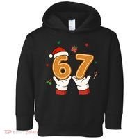 Christmas 67 Six Seven Cookies Santa 6-7 Funny Toddler Hoodie thumb 0