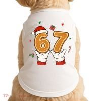 Christmas 67 Six Seven Cookies Santa 6-7 Funny Doggie Tank thumb 0