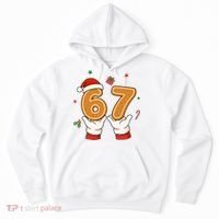 Christmas 67 Six Seven Cookies Santa 6-7 Funny Hoodie thumb 0