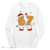 Christmas 67 Six Seven Cookies Santa 6-7 Funny Long Sleeve Shirt thumb 0
