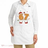 Christmas 67 Six Seven Cookies Santa 6-7 Funny Apron thumb 2